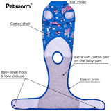 PetWarm After Surgery Onesie for Dogs, Recovery Suit for Dogs, Recovery Shirt for Dog Abdominal Wounds Bandages Cone E-Collar Alternative, Pet Surgical RecoverySuit, Underwater World Pattern, Blue, XS