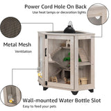 unipaws Chinchillas Hedgehog Cage with Ramp and House, Critter Nation for Ferret, Mice, Rat, Reptiles, Clear Acrylic, Corner Small Animal Cage