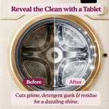 Glory Days Washing Machine Cleaner Tablets – Pet Hair Remover, Odor Eliminator & Descaler – Septic Safe, Plant-Based Formula for HE, Front Load & Top Load Washers – 12 Tablets, 6 Month Supply
