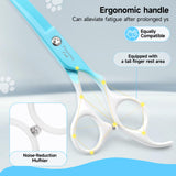 CITYWISH Curved Dog Grooming Scissors,Professional Dog Shears for Grooming with 440C Stainless Steel Grooming Scissors for Dogs Cats and Other Pets