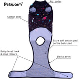 PetWarm Dog Surgical Recovery Suit, Recovery Suit for Female Male Dogs, Professional Pet Recovery Shirt Abdominal Wounds Bandages Prevent Licking Onesies for Dogs, Galaxy Pattern, Black, XS
