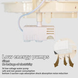 YOOSO WING Automatic Bird Baths for Cage – Indoor Parakeet Bath with Pump, Bird Shower with 2 Modes Running Water, Bird Cage Accessory for Pet Birds Conure Budgies Cockatiels Lovebird (Light Brown)