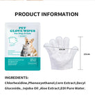 AQUASAFE Pet Glove Wipes - No-Rinse Dog Grooming Wipes & Cat Bath Gloves | Unscented Hypoallergenic Dog Wipes, [6] Ct