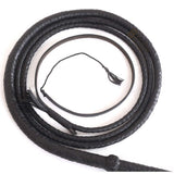 4 ft Equestrian Training Whip – Flexible Cowhide Leather Whip for Sound Practice, Horse Handling, & Costume Use