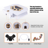 BACOENG Outdoor Dog Water Fountain Step On, Dog Sprinkler Paw Activated for Large Dogs, Pet Drinking Water Fountain with Upgraded Valve