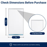 Medium Dog Door Replacement Flaps 7" x 11.25", Compatible with Ideal Pet Products, Clear Flexible Replacement Flap, Dog Door Flap for Easy Installation