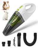Lyrzzey Guinea Pig & Rabbit Vacuum Cleaner Poop: Extended Capacity Cordless Cleaner for Pet Cages – Tackle Daily Messes of Guinea Pig, Bunny, Bird, Reptile & Other Small Animals - White