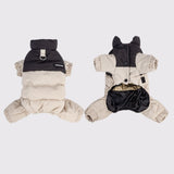 Dog Winter Windproof Cotton Coat, Graphene Thick Four Legged Coat, Teddy Bear with Traction, Waterproof pet Warm Suit