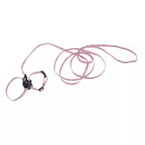 Coastal - Li’l Pals Adjustable Kitten Harness and Leash Combo - Pink and Purple Daisy Multi-Color - 3/8” x 6"-10”