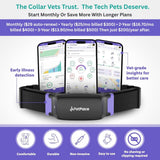NEW Dog Health Monitor V3.0 by PetPace – AI Smart Collar with 24/7 Vital Signs, Pain & GPS Tracking, Telehealth AskaVet & Share With Your Vet, Smartwatch Sync – Subscription Required (Large)