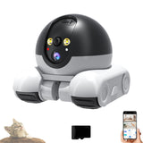 Patrol Buddy Robot Camera, Pet Cameras Indoor with Phone App, Indoor Movable Security Cameras with 2-Way Talk, Night Vision, for Cats/Dogs/Elderly (Camera+64g)