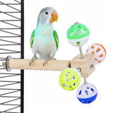 Matutinus Bird Stand Perch Toy with Rotating Balls, Bird Toys for Parakeets, Ideal for Parakeets, Cockatiels & Lovebirds (NOT for Too Small BIRDCAGES - Avoid Unwanted Returns)(1PCS)