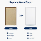 Medium Dog Door Replacement Flaps 7" x 11.25", Compatible with Ideal Pet Products, Clear Flexible Replacement Flap, Dog Door Flap for Easy Installation