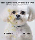 AQUASAFE Pet Glove Wipes - No-Rinse Dog Grooming Wipes & Cat Bath Gloves | Unscented Hypoallergenic Dog Wipes, [6] Ct