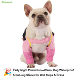 PetWarm Dog Leg Sleeves, Waterproof, Elbow and Knee Protector, Pink, S