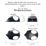 Black Bat Cat Costume with Cloak, Funny Bat Mask and Cat Cloak , Cat Outfit and Hoodie for Cosplay, Halloween, Cat Clothes and Accessories for Indoor Cats, Bat Cat Mask and Apparel, Superhero Easter Pet Costume (Big - Middle)