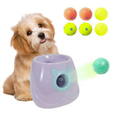 MKSY Automatic Dog Ball Launcher for Small to Medium Dogs, Interactive Pet Toy with Balls (Purple)