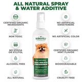 Mighty Petz 2-in-1 Oatmeal Dog Shampoo and Conditioner + 2-in-1 Dog Breath Freshener Spray & Water Additive Bundle