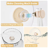 FunstersTail Super Silent Hamster Wheel 10.4 Inch, Magnetic Large Rat Wheel for Chinchilla, Gerbil, Guinea Pig, Cat, Mouse, Sugar Glider and Dwarf, Syrian Hamster Accessories (Cream White)