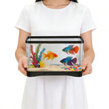 2 Gallon Plastic Fish Tank Aquarium for Small Fish Goldfish Bowl Aquarium Succulents Flower Centerpiece Shatterproof with Clear Clarity for Table Centerpiece Home Decor