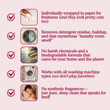 Glory Days Washing Machine Cleaner Tablets – Pet Hair Remover, Odor Eliminator & Descaler – Septic Safe, Plant-Based Formula for HE, Front Load & Top Load Washers – 12 Tablets, 6 Month Supply