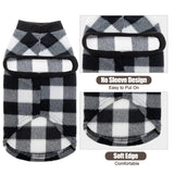 EXPAWLORER Plaid Cat Sweater - Pet Clothes Cat Puppy Vest Warm Fleece Hoodie for Cats, Fall and Cold Winter Coat Pullover Design, Buffalo Checked Sweatshirt Clothing Also for Small Dogs