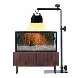 GVWRATW 16.6-31 inch Reptile Lamp Stand, Adjustable Domes Heat Lamp Metal Bracket Floor Light Holder for Reptile Terrarium Lighting Heating Light and Dome lampshade.