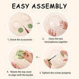 Vayinana Large Hamster Wheel Sport Running Ball Hamster Toys for Hamsters Guinea Pig Mice Ferret Small Pet 7.3” x 7.3” x 7.3”