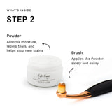 Eye Envy Cat Tear Stain Remover Starter Kit with ProPowder Brush. Stain Solution, Applicator Pads, Stain Powder, and Small Applicator Brush. Tear Stain Treatment Kit. Lasts 30-45 Days. Made in USA.