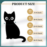 Xuniea 2 Pieces Cat Dog Chain Collar and Sunglasses Set Rhinestone Necklace with Secure Buckle Round Glasses for Doll Cat Dog Pet Accessories(10 Inch,Gold, Black)