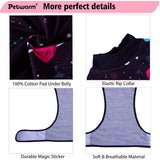 PetWarm Dog Surgical Recovery Suit, Recovery Suit for Female Male Dogs, Professional Pet Recovery Shirt Abdominal Wounds Bandages Prevent Licking Onesies for Dogs, Galaxy Pattern, Black, XS