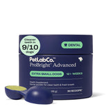 PetLab Co. ProBright Advanced Dental Powder - Dog Breath Freshener - Teeth Cleaning Made Easy – Targets Tartar & Bad Breath - Packaging May Vary - Formulated for Extra Small Dogs