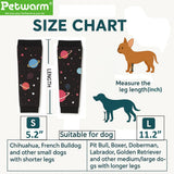 PetWarm Dog Recovery Sleeve 4pcs Set, Dog Leg Sleeve, Ideal for Comfort and Support During Pet Recovery, Suitable for Active or Support Recoverying Pet Use, Black, S