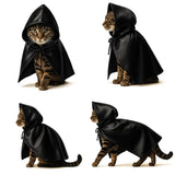 Black Bat Cat Costume with Cloak, Funny Bat Mask and Cat Cloak , Cat Outfit and Hoodie for Cosplay, Halloween, Cat Clothes and Accessories for Indoor Cats, Bat Cat Mask and Apparel, Superhero Easter Pet Costume (Big - Middle)