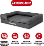 The Dog’s Bed Orthopedic Memory Foam Dog Bed with Bolsters for XL Dogs
