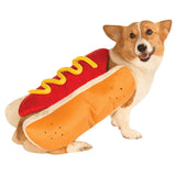 Dog Halloween Costume Hot Dog Pet Clothes Fun Food Halloween Dog Cosplay Christmas Party Cosplay for Dogs and Cats (Medium)