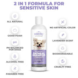 Mighty Petz 2-in-1 Oatmeal Dog Shampoo + Mighty Petz Dog Ear Cleaner Solution + 2-in-1 Dog Breath Freshener Spray & Water Additive Bundle