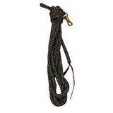 Parelli 22 Foot Line Ground Training Rope - Strong Everyday Use All-Purpose Large Horse Lead Rope with Loop & Latigo Popper | 9/16" Diameter Smooth Yachting Braid, Vaquero