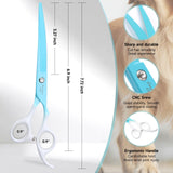 CITYWISH Curved Dog Grooming Scissors,Professional Dog Shears for Grooming with 440C Stainless Steel Grooming Scissors for Dogs Cats and Other Pets