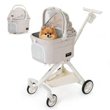Beberoad Pets TT Pet Stroller for Small Dog & Cats (Beige)