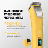 FuzzyFix Professional Dog Clippers for Grooming, 2 Speed Pet Grooming Kit for Thick Curly Matted Coats, Low Noise Heavy Duty Cordless Hair Trimmer with Detachable Metal Blade