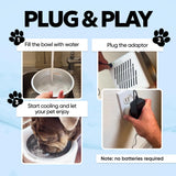 Cool Bowl 1.2L Cooling Dog Water Bowl – Plug-in Refrigerated Pet Bowl for Large, Medium, Small Dogs – Non-Slip Base, Dishwasher Safe, Keeps Water Cold for Summer Hydration