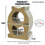 Lumizone Cat Scratcher Bed Lounge Cardboard Scratching Board for Indoor Cats Multi-Functional Freely Combine Scratch Pad Toy Durable Scratcher House