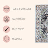 Lovewag Washable Pee Pads for Dogs & Training Fire Hydrant Bundle, 2PCs 36 x 48 Non-Slip Reusable Puppy Pads Waterproof, Super Absorbent and Waterproof Dog Pads, Washable Potty Training Pee Pads