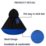NIULA Cat Halloween Costume - Pet Wizard Costumes Mantle Magician Cosplay Clothes with Bowtie & Glasses Set, Festival Party Apparel for Small Pets Cats Dogs