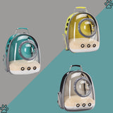 Bubble Cat Carrier Backpack, Transparent Pet Carrier Backpack for Small Puppy and Bunny, Space Capsule Bubble Cat Backpack Carrier, Airline Approved Waterproof Green Pet Backpack for Small Dog