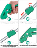 FixHaven Snake Grabber Tool,78" Professional Snake Tongs for Rattlesnake Heavy Duty Reptile Tongs Extra Long with Wide Jaw Handling Tool