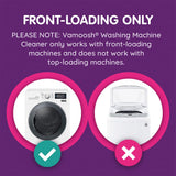 Vamoosh 6-in-1 Washing Machine Cleaner | Dissolves Pet Hair | Leaves No Residue | Removes Limescale | Eliminates Odor | Descales | Cotton Fresh Scent | For Front Load | 150g (Pack of 2)