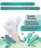 AQUASAFE Pet Glove Wipes - No-Rinse Dog Grooming Wipes & Cat Bath Gloves | Unscented Hypoallergenic Dog Wipes, [6] Ct