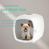 Pet Grooming Dryer Box (For Pets Up to 20lbs) | High-Efficiency & Quiet <26dB, Smart Temperature Control, 25-60 Minute Fast Drying with Negative Ion Hair Care